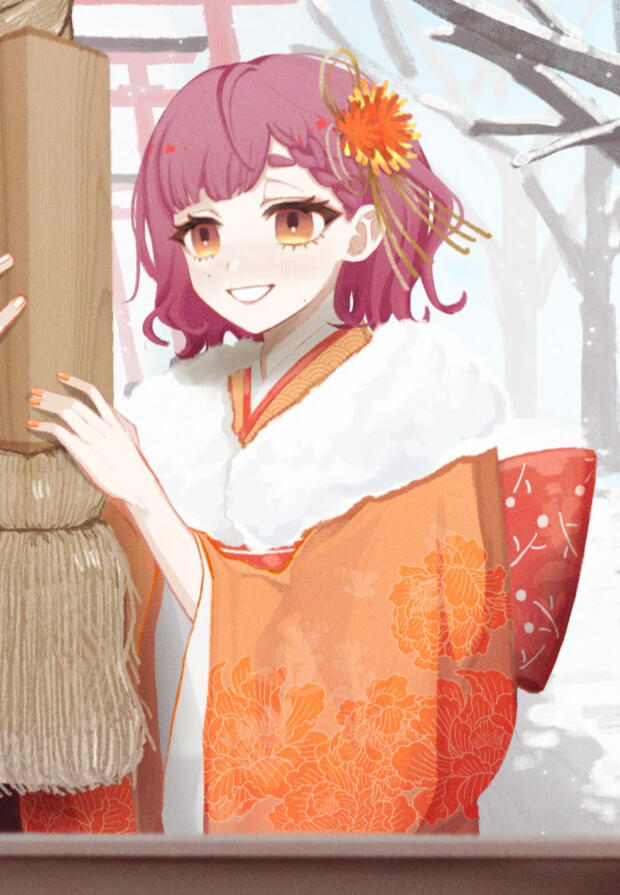 Princess in a Kimono Art piece by mgmg_0u0